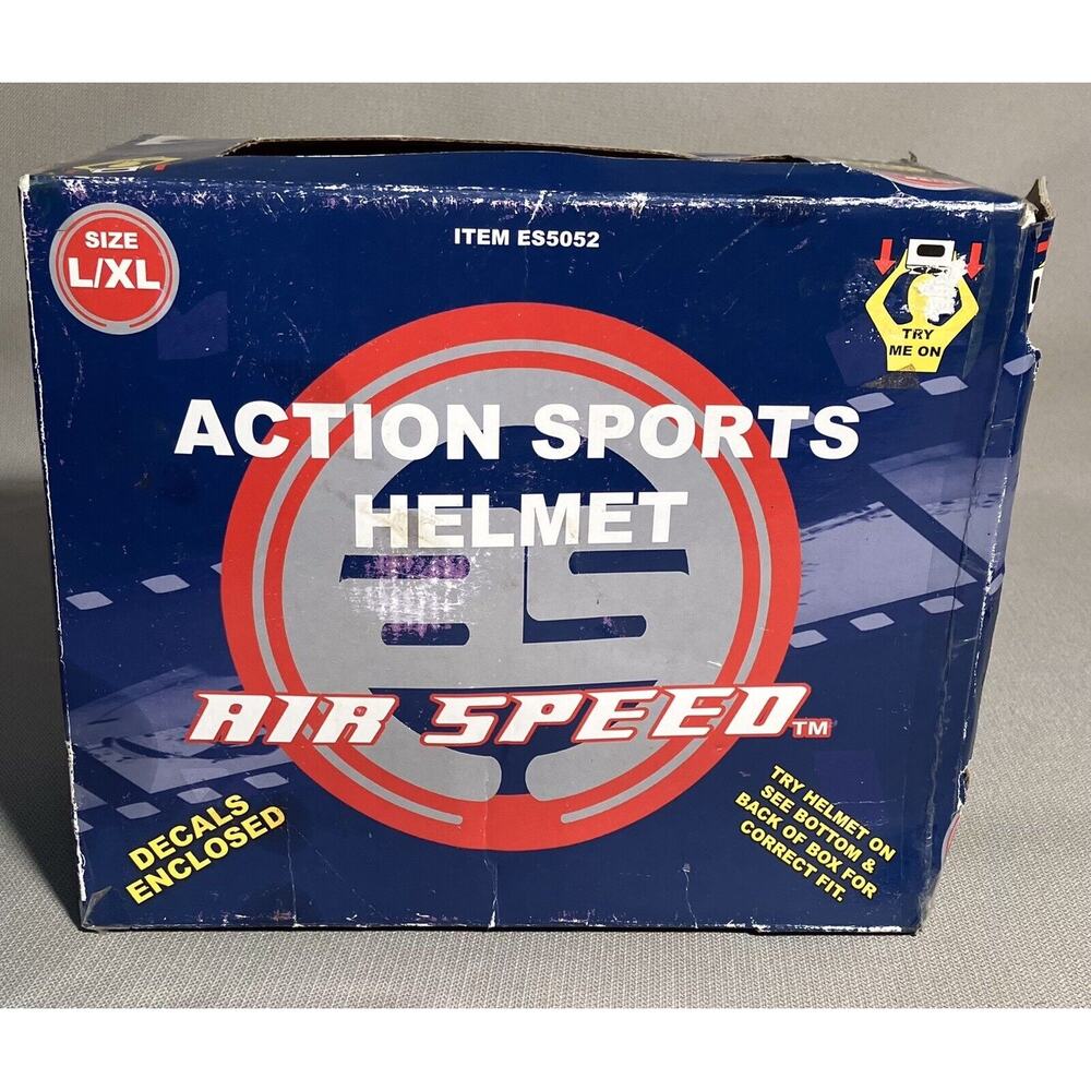 Air Speed Pro Series Mike McGill Adult Action‎ Sport Helmet L/XL Black READ